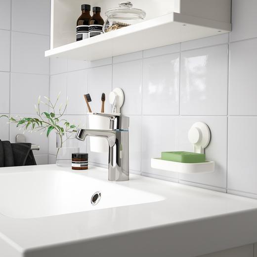 IKEA 吸盘牙刷架 白色 商品图1