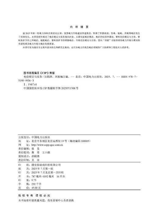 电价理论与实务 商品图3