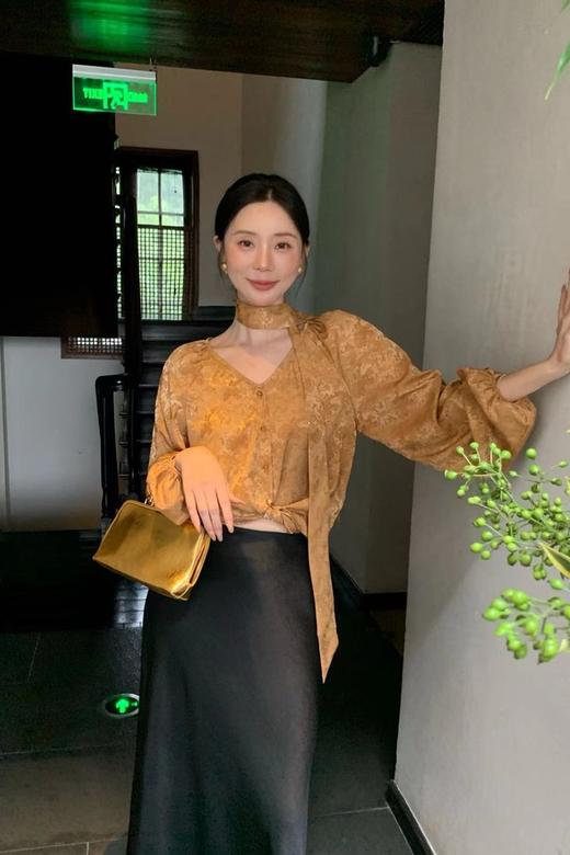 SIA SAYLOR 法式浪漫小碎花长袖衬衣 20808 商品图6