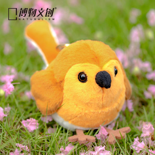 博物文创 啾儿系列第三弹 欧亚鸲 知更鸟 可发声小鸟球啾啾呆萌可爱节日礼物书包挂件 商品图1