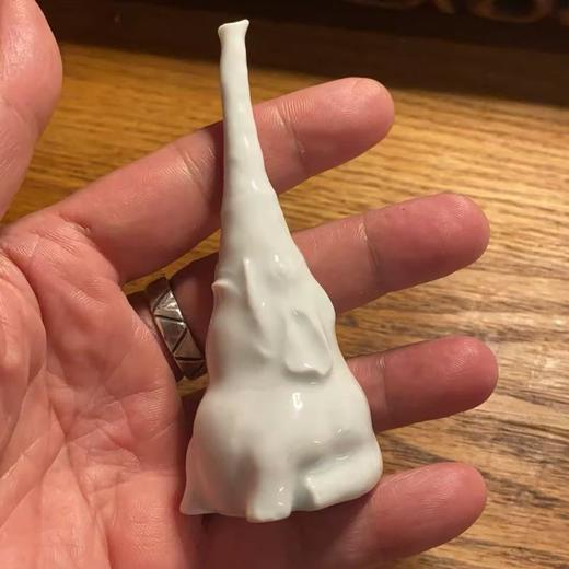 不仁斋 薛继业 陶瓷雕塑 白瓷大象 商品图5