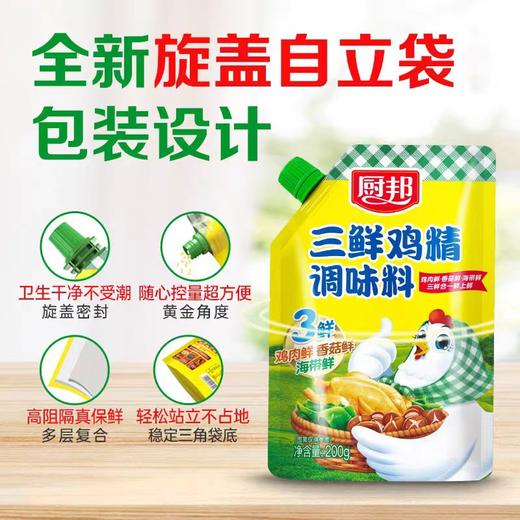 【亚欧超市】厨邦三鲜鸡粉调味料200g/袋 商品图1