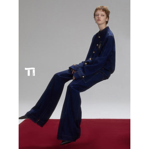 启世录TIWILLTANG“蓝血新贵”徽章夹克巨星款套装【主理人推荐】 商品图3