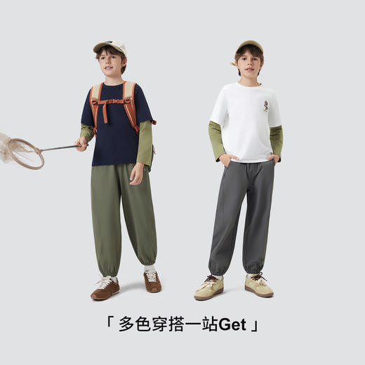 【纳维凯尔】【120-165】Navigare小帆船男童春秋款假两件长袖T恤 商品图5