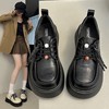 【YW】无忧购早秋韩系复古英伦风松糕厚底百搭学院风乐福小皮鞋H2277（截单后3-5天发货) 商品缩略图0