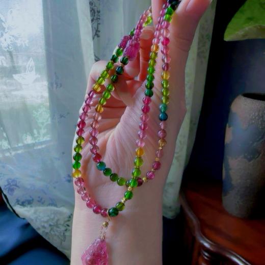 4.7mm碧玺珠串项链 商品图5