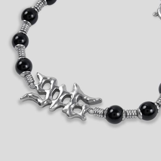 GOODBAI 916 logo异形吊坠串珠金属组合手链 商品图3