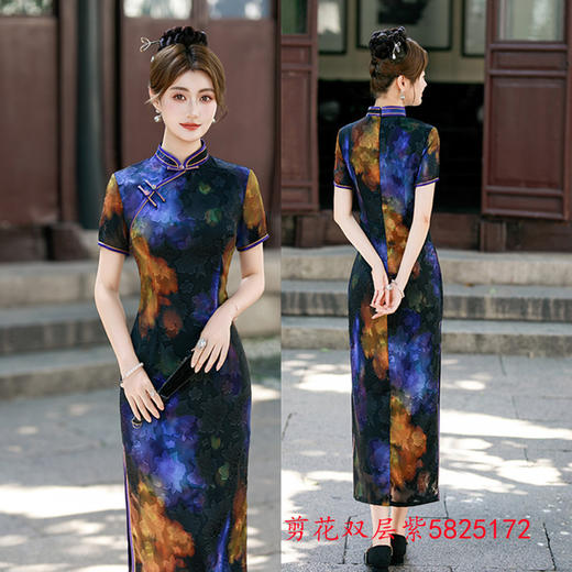 GX老上海旗袍2025夏季新款中国风改良版复古国风日常可穿港风旗袍裙 商品图2