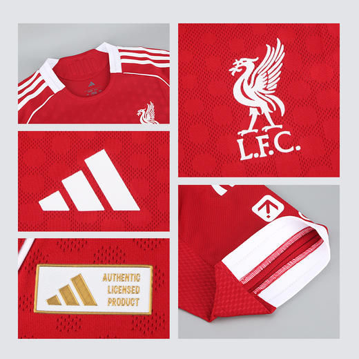 小李子:ADIDAS阿迪达斯25/26赛季利物浦球员版主场短袖球衣JY4237 商品图3