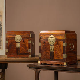 黄花梨盝顶官皮箱（一对）