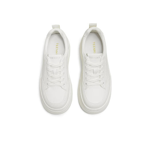 【云粉节】BF楼天美意百搭厚底增高小白鞋运动板鞋女休闲鞋2025秋季新款BL392CM5吊牌价799活动价439 商品图1