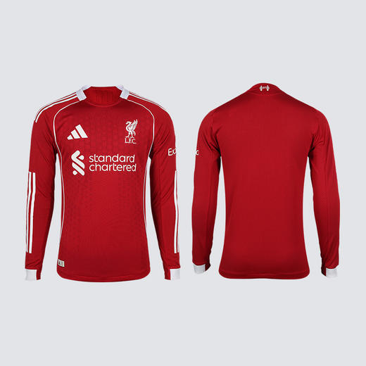 小李子阿迪达斯25/26赛季利物浦球员版主场长袖比赛球衣足球服JV6445 商品图4