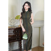 GX复古国风改良新中式长款无袖旗袍2025夏季新款年轻款日常港风旗袍 商品缩略图2