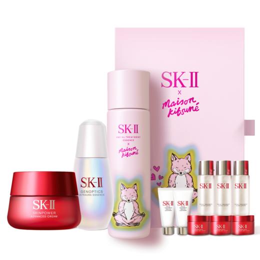 4979006115291 SK-II 生日礼物粉版小狐狸神仙水精华液大红瓶小灯泡美白抗老护肤品礼盒 230ml+50g+30ml 商品图0