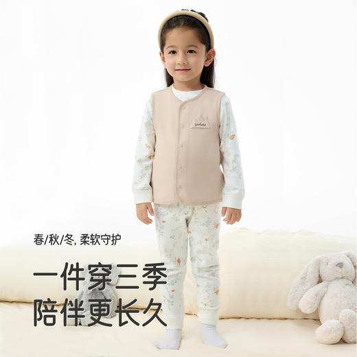 英氏婴儿马甲春秋款外穿秋季校服神冬季内搭保暖轻薄新生儿坎肩 商品图3