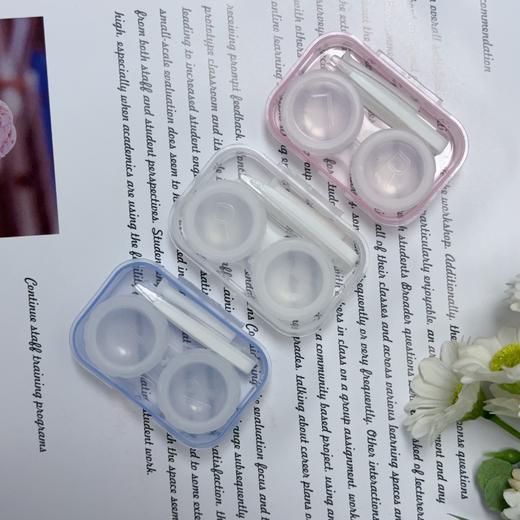 新款简约款ins风隐形眼镜盒便携双联盒美瞳盒伴侣盒双联盒5015 商品图1
