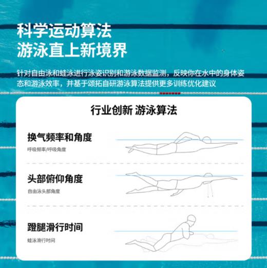 SUUNTO颂拓Aqua 【智能算法】专业运动游泳训练骨传导蓝牙耳机跑步骑行无线挂脖颈挂耳夹开放式耳机 深海蓝【智能游泳】-推荐 商品图2