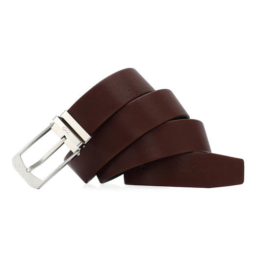 6942199083973125 沙驰satchi 男式腰带质感小牛皮商务针扣皮带休闲青年【节日礼物】 商品图2