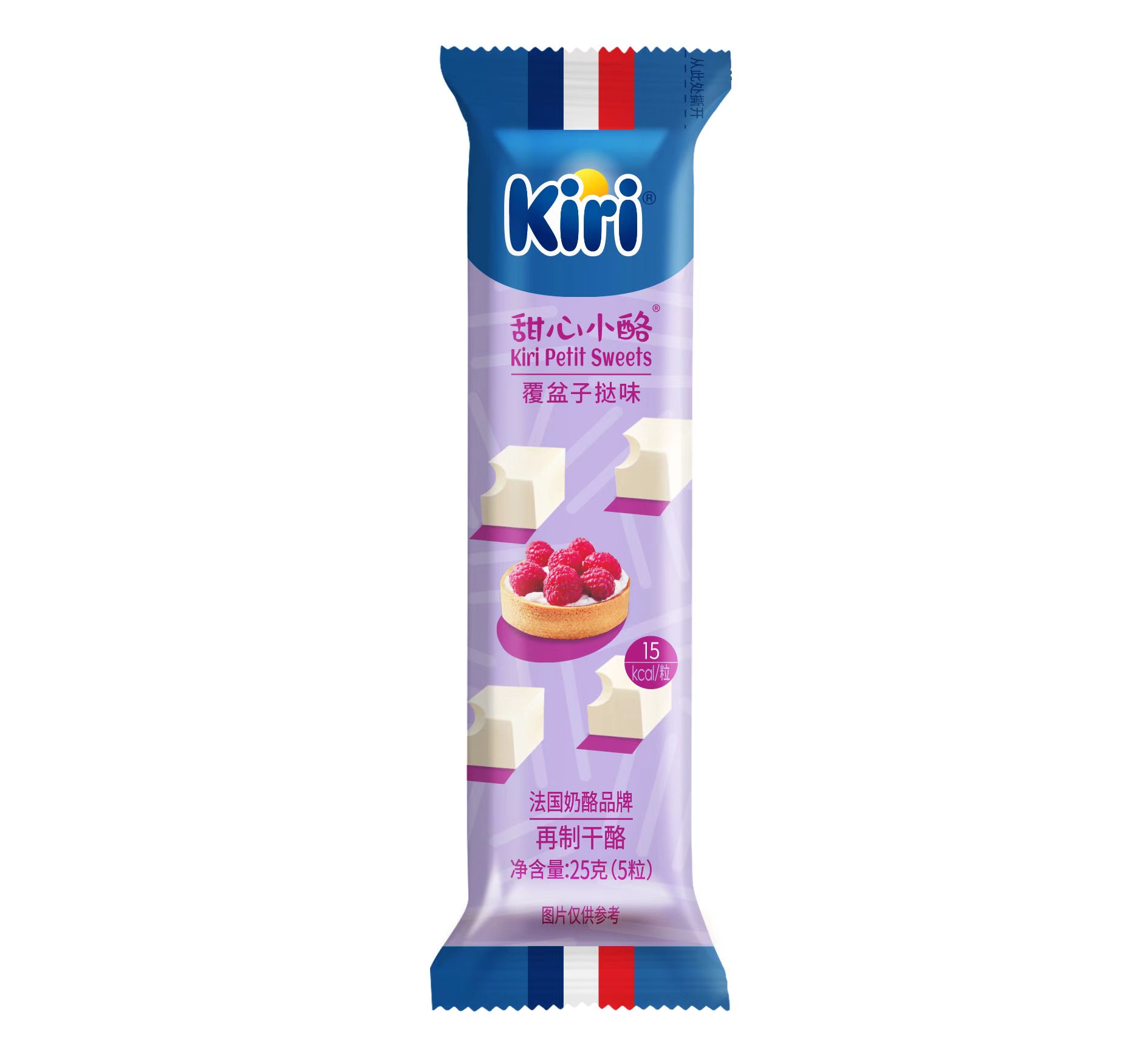 kiri凯芮甜心小酪 覆盆子挞味再制干酪25g，保质期273天