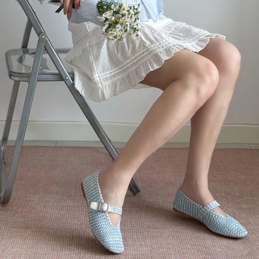 Sacha编织玛丽珍单鞋|PP草鞋面+羊皮鞋垫，舒适透气，温柔百搭 商品图11