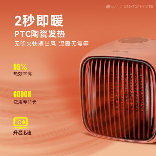 艾青春 台式暖风机PH-N08C 商品图2