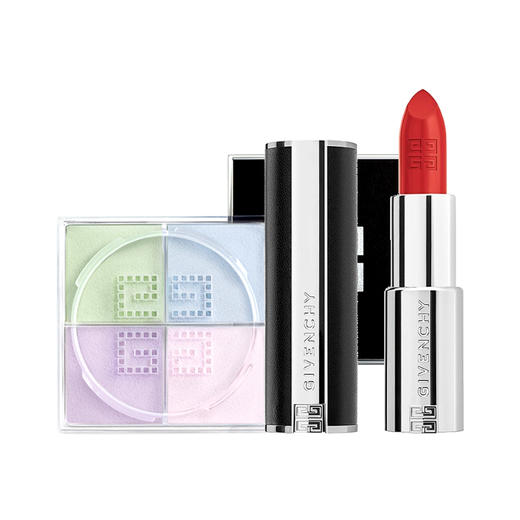 纪梵希缎光唇膏117+四宫格散粉1号 商品图0