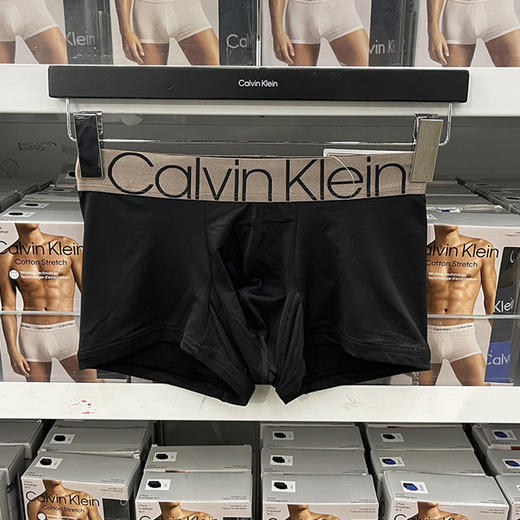 Calvin Klein/CK 男士简约舒适透气平角裤四角内裤单条装 商品图3