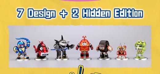 万代 铁甲小宝 公仔摆件 第二弹 8只/盒 盲盒 商品图0