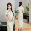 GX老上海复古国风长款旗袍2025夏季新款素雅中式大码旗袍 商品缩略图1