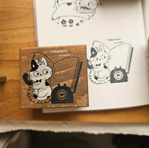 micia美日 復古染木貓貓印章 商品图2