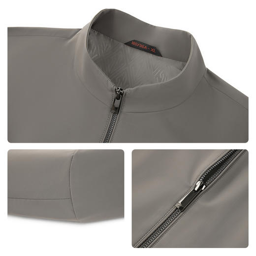 【商务立领茄克】柒牌男装2025秋季新品时尚潮流提花暗格纹外套129K70150 商品图3