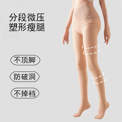 买一送一，3种厚度可选【光腿蜜桃臀】花仙子芭比提臀水光袜 商品图2