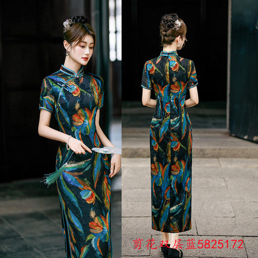 GX老上海旗袍2025夏季新款中国风改良版复古国风日常可穿港风旗袍裙 商品图1