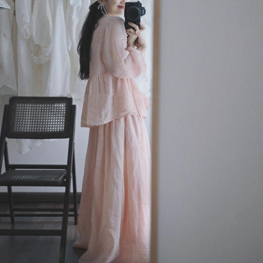 裁缝学苑AS551亚麻衬衫纸样半身裙套装女装半开小衫样板 商品图5