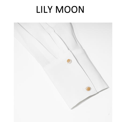 【UPF50+防晒吊牌】Lilymoon春夏繁花钮新式简约风防晒衬衫气质衬衣轻奢 商品图3