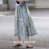 【周末秒杀】熙世界波西米亚风复古印花半身裙女2025夏秋新款高腰度假a字裙子 商品缩略图1