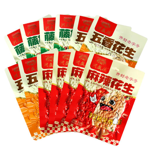 兴盛德麻辣花生五香藤椒150g*12袋真空包装河南开封特产零食坚果 商品图2