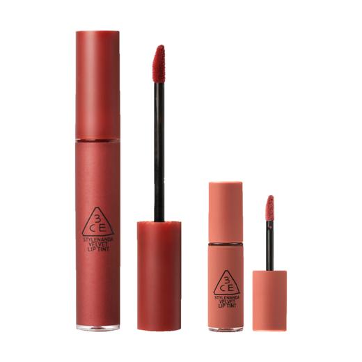 6942125289097 三熹玉3CE 【唇釉2支装】爆款丝绒2支唇釉红梨砖红豆沙持久唇彩口红官方 商品图0