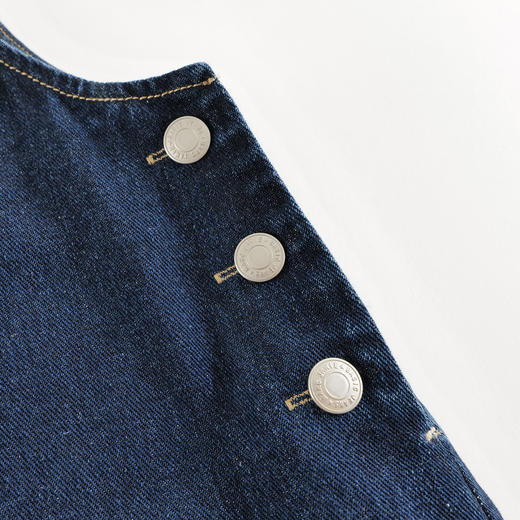 马克珍妮女童复古牛仔A版背带裙2025年秋装新款551668 商品图4