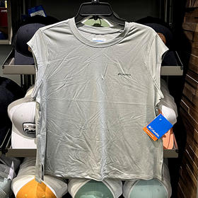 Columbia/哥伦比亚 50UPF 女士夏季吸湿排汗防晒运动休闲短袖T恤