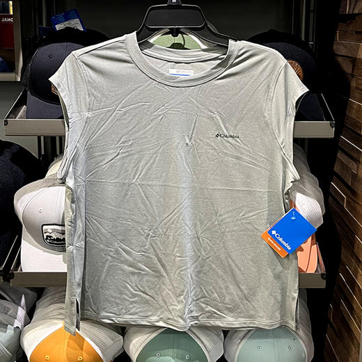 Columbia/哥伦比亚 50UPF 女士夏季吸湿排汗防晒运动休闲短袖T恤 商品图0