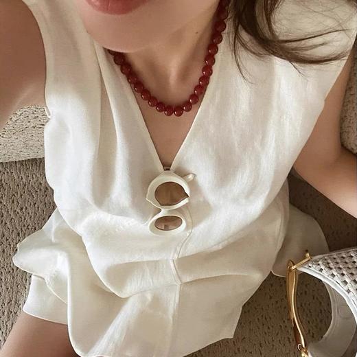 Gesamy法式棉麻无袖套装｜不用凹造型，迎面而来的慵懒高级【3-7天发货】 商品图3