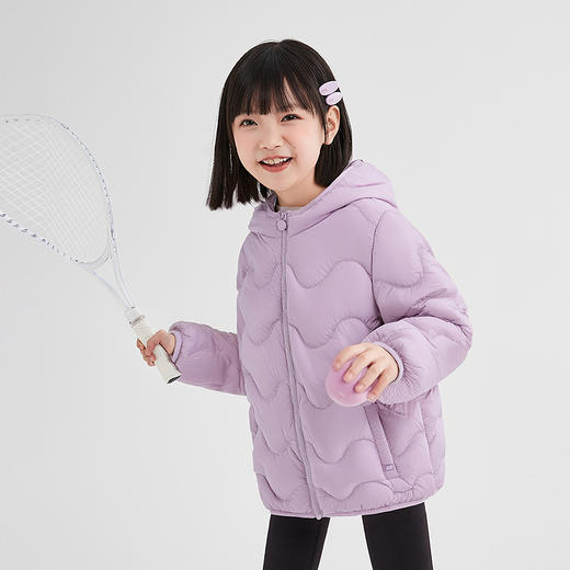 笛莎Deesha 童装女童羽绒服2025冬新款女童基础款连帽轻薄羽绒服 商品图1