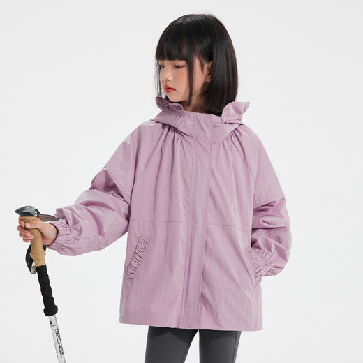 【户外少女风·花苞外套】植木童装2025秋季新款女童户外防风连帽外套 商品图2