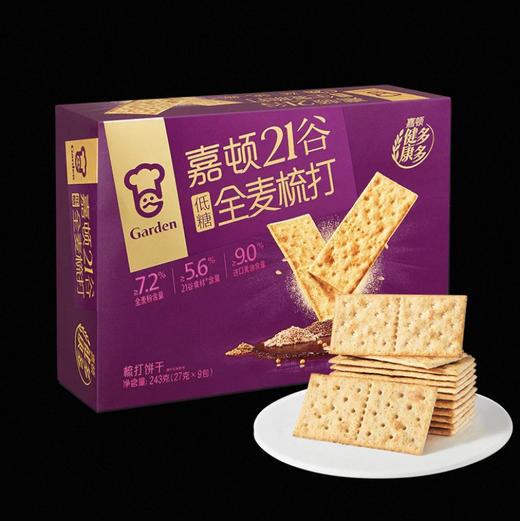 嘉顿21谷全麦梳打饼干低糖432g 商品图0