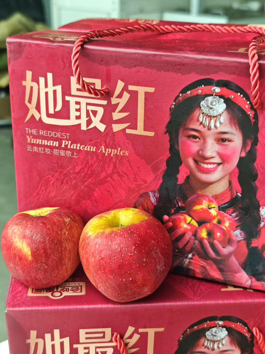 云南红露苹果以野生苹果的生长方式蔓延，没有农药，没有污染，果香浓郁口感更甜、更脆、更多汁😋云南昼夜温差大 部分果子糖心的表现非常优秀👍3斤/箱 商品图2