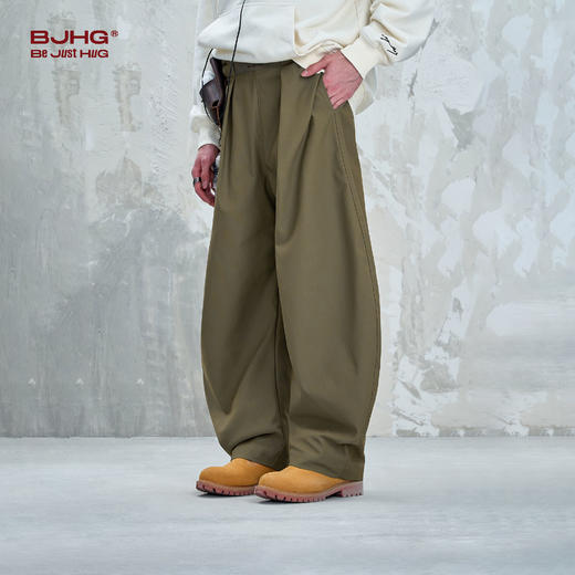 BJHG不计后果美式休闲弯刀裤子男秋季潮牌复古山系痞帅运动工装裤 商品图1