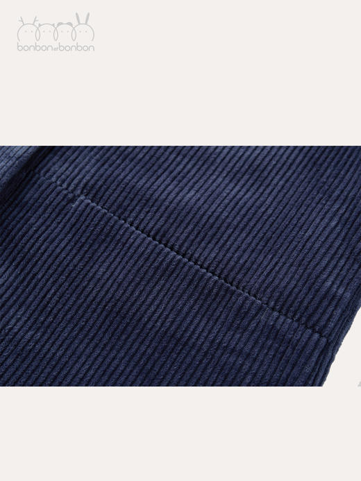 藏青灯芯绒刺绣外套 商品图4