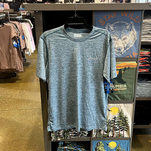 Columbia/哥伦比亚 男士夏季户外运动休闲圆领速干透气短袖T恤 商品图3