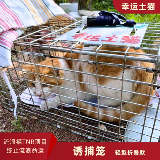 幸运土猫｜流浪猫TNR专用工具诱捕笼 轻型可折叠 厂家代发3天内发出轻便好用 TNR工作必备 商品图0